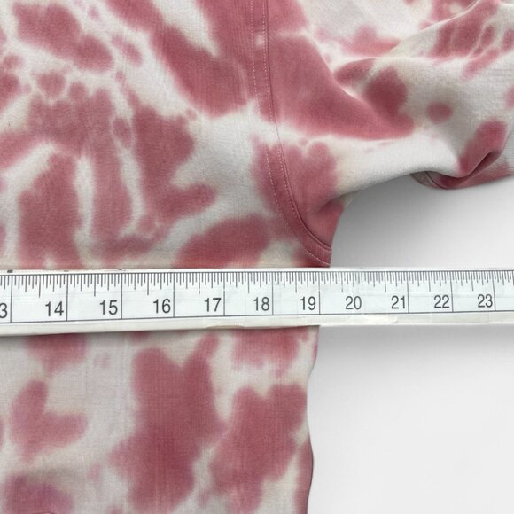 Lululemon Pink White Hooded Tie Dye Camo Hoodie Sweatshirt Pullover Women's 6 - Picture 10 of 13